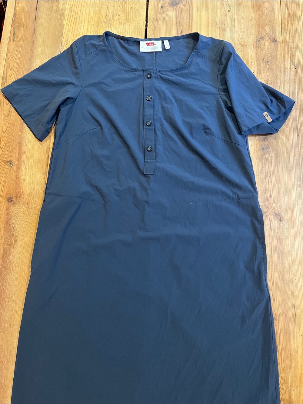 FJALLRAVEN XXS Blue Ovik Lite Dress Henley Pockets